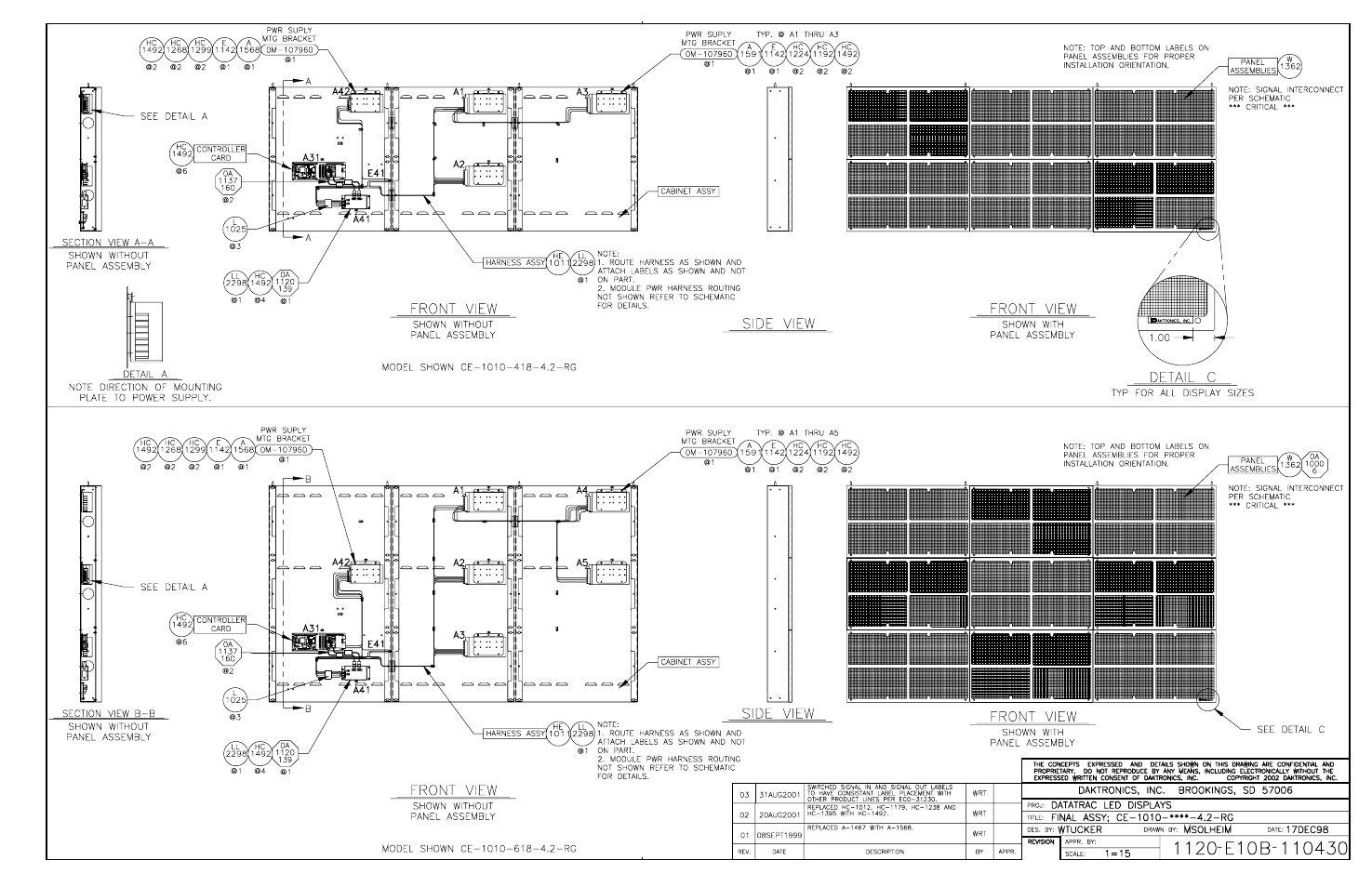 Daktronics CE-1010 User Manual | Page 57 / 68