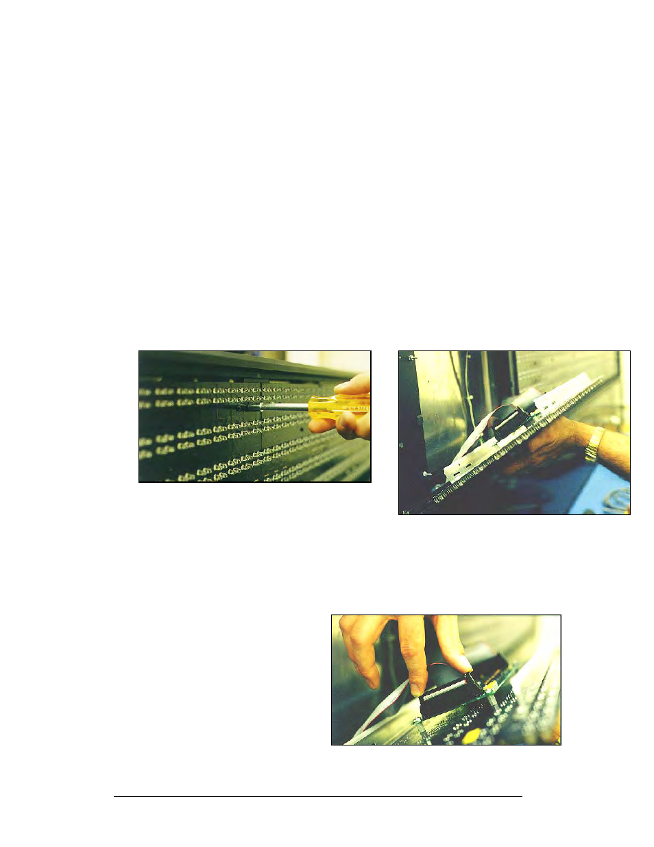 Display access/module removal, Led driver replacement, Display access/module removal -2 | Led driver replacement -2, Figure 25: removing the mounting nuts -2, Figure 26: removing the module -2, Figure 27: removing the signal connections -2, 3 display access/module removal, 4 led driver replacement | Daktronics AF-3010-34 User Manual | Page 38 / 70