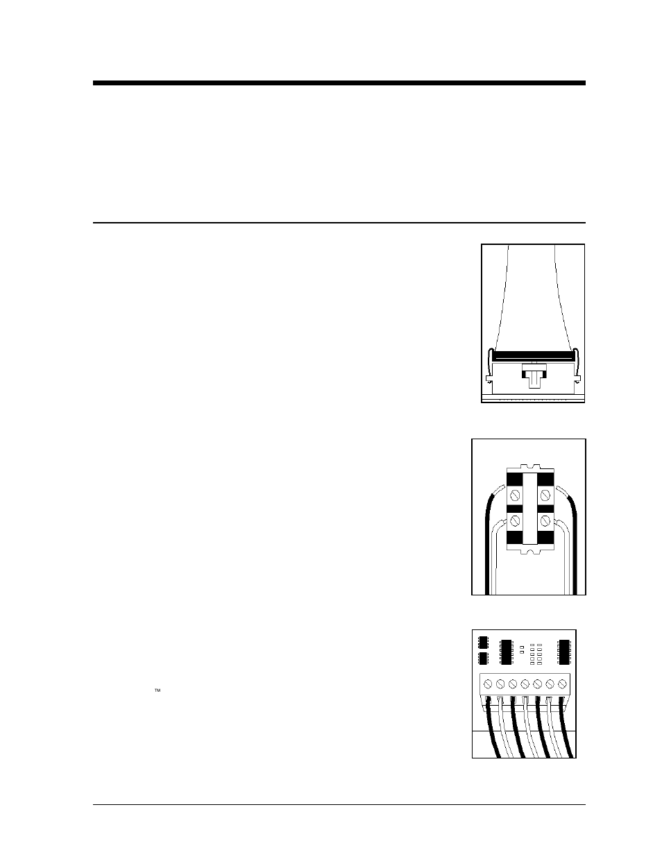 Electrical installation, Common connectors in the display, Section 3 | Electrical installation -1, Common connectors in the display -1, Figure 8: ribbon cable connector -1, Figure 9: termination block -1, Figure 10: phoenix connector -1 | Daktronics AF-3050-20-R,A User Manual | Page 15 / 87