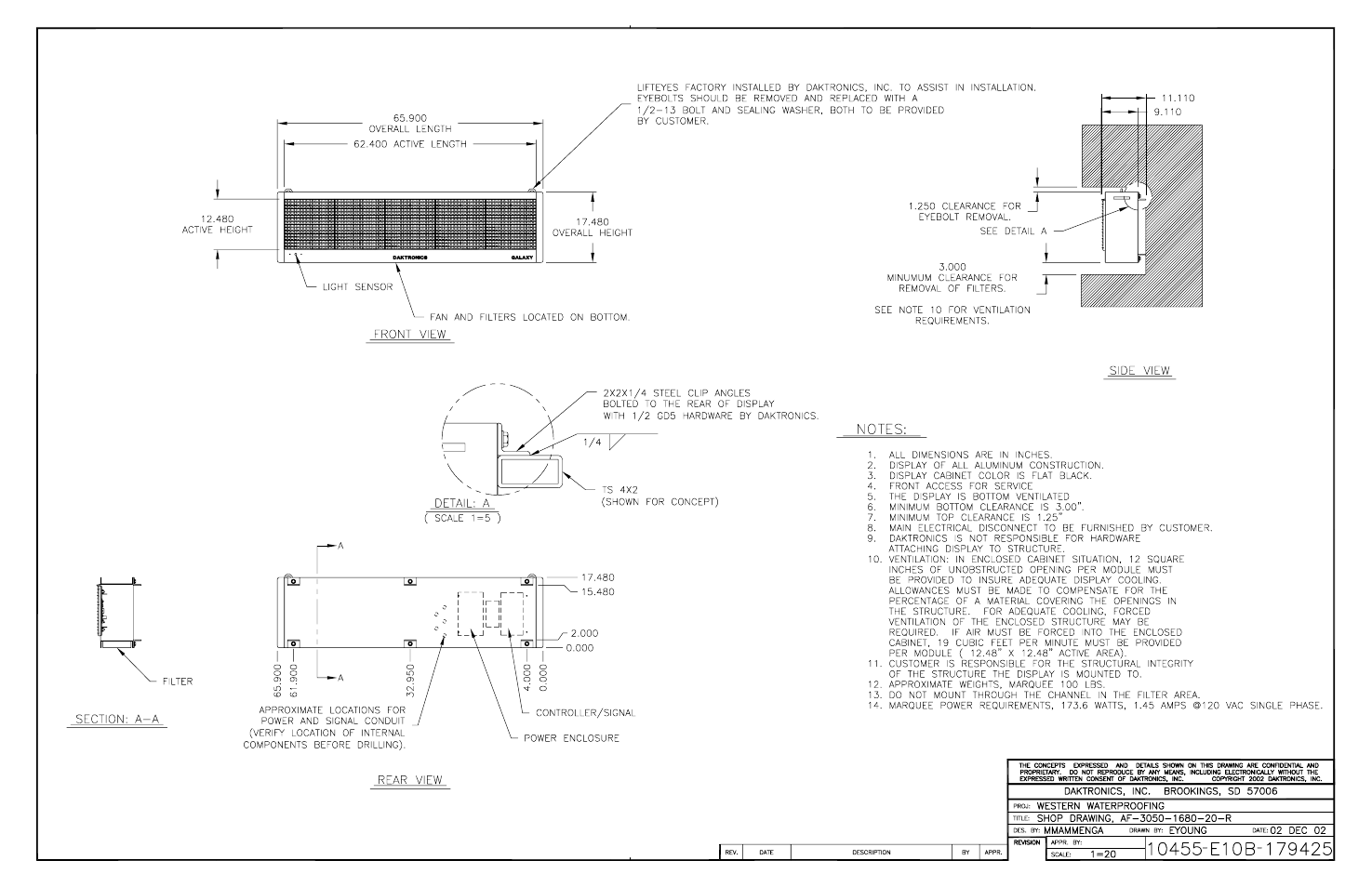 Daktronics AF-3050-20-R,A User Manual | Page 67 / 87