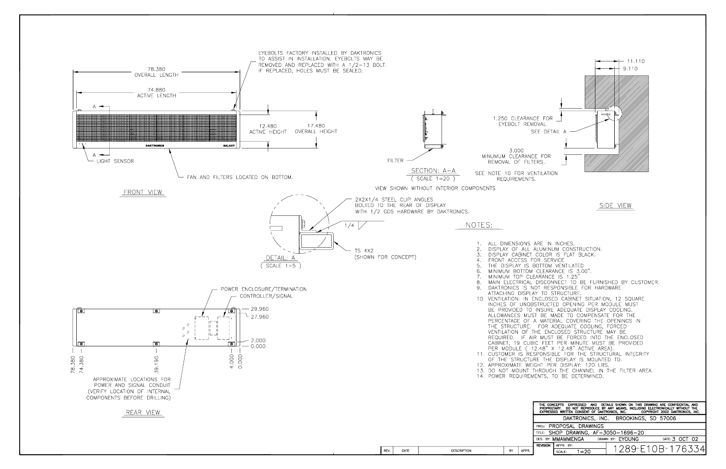 Daktronics AF-3050-20-R,A User Manual | Page 68 / 87