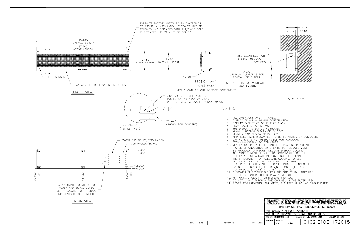 Daktronics AF-3050-20-R,A User Manual | Page 69 / 87