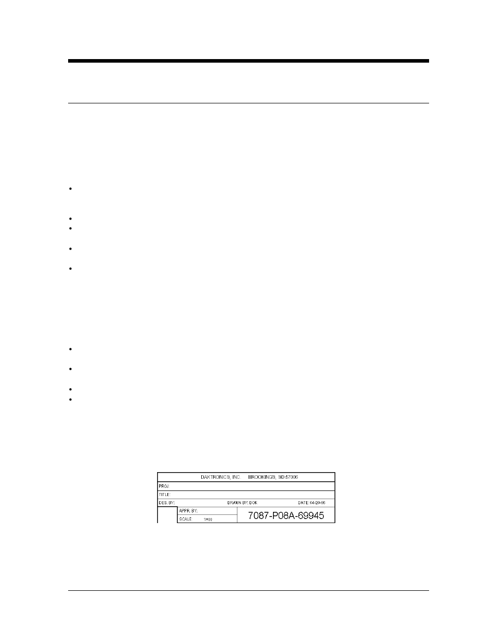 Introduction, How to use this manual, Section 1 | Introduction -1, How to use this manual -1, Figure 1: drawing label -1 | Daktronics AF-3050-20-R,A User Manual | Page 7 / 87