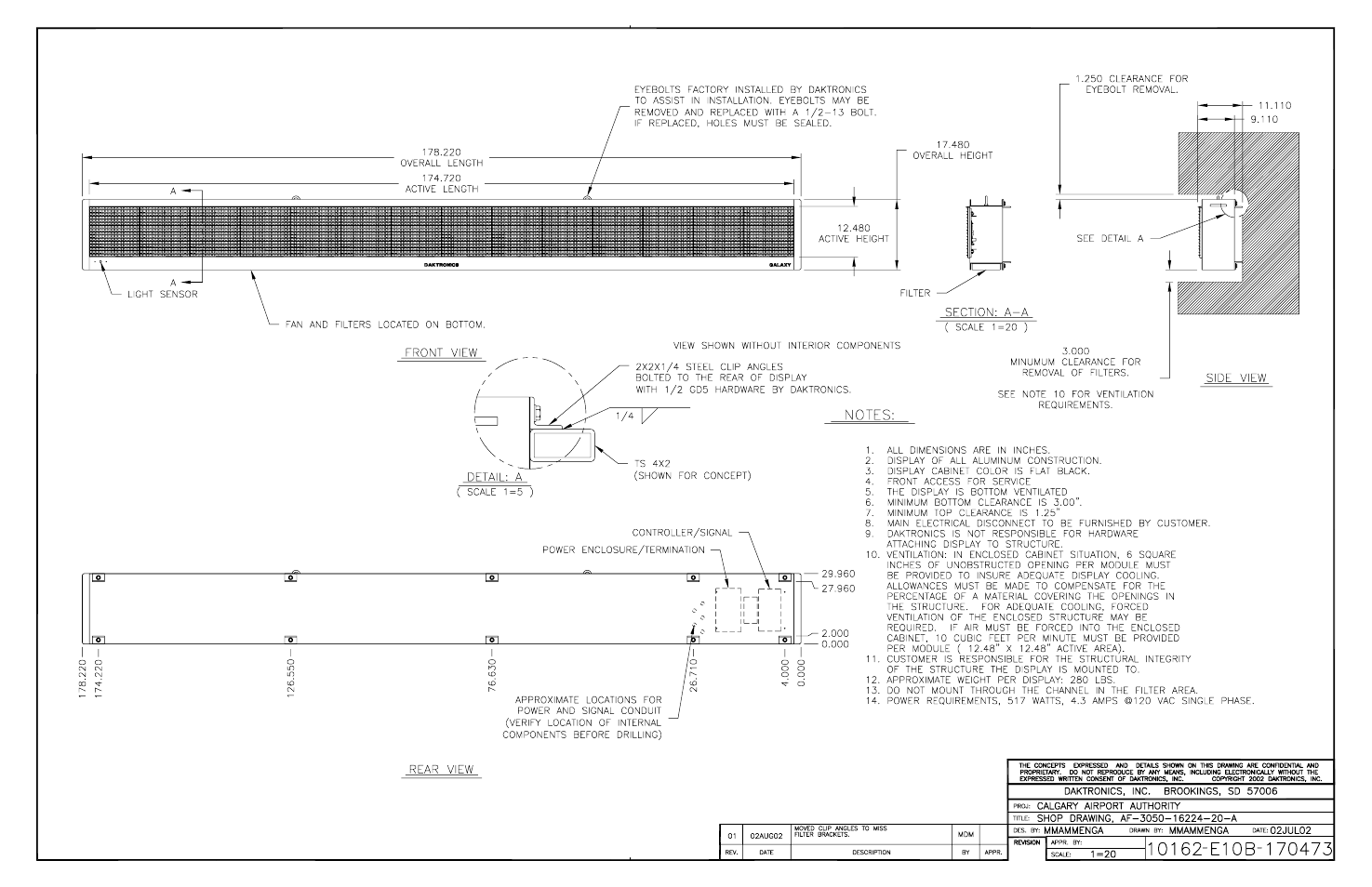 Daktronics AF-3050-20-R,A User Manual | Page 71 / 87