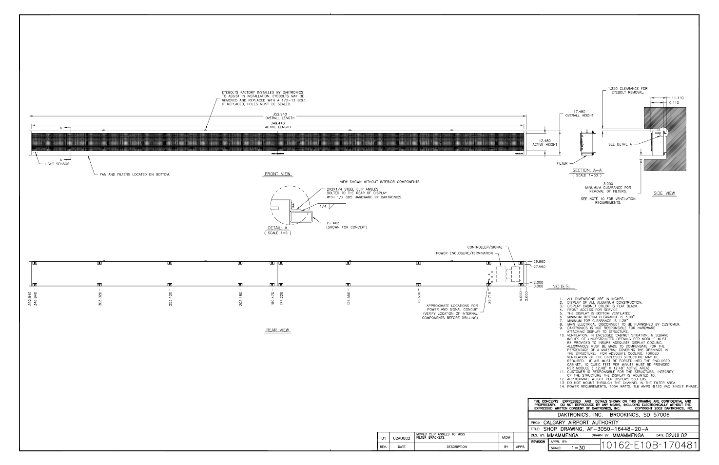 Daktronics AF-3050-20-R,A User Manual | Page 72 / 87
