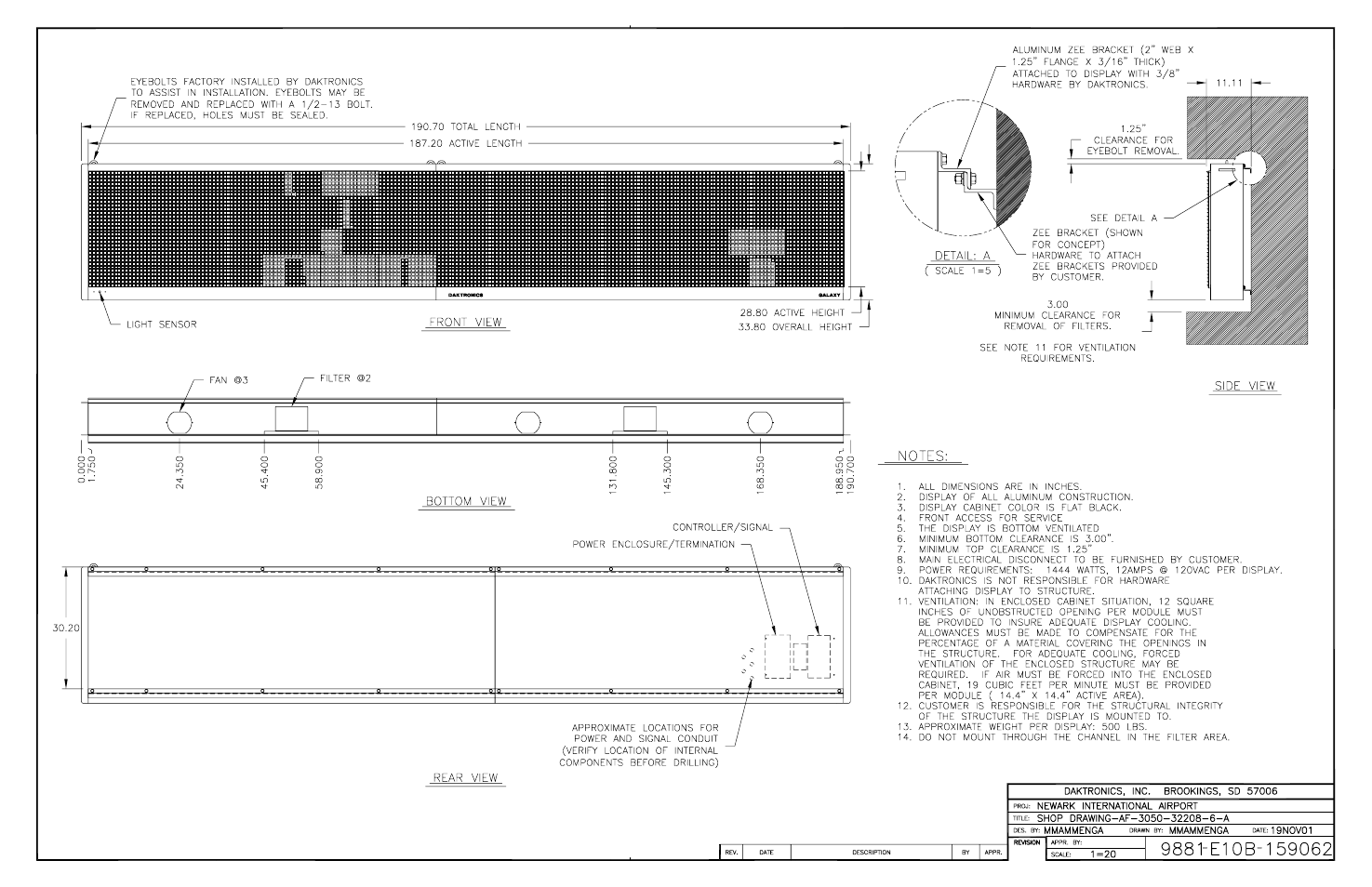 Daktronics AF-3050-20-R,A User Manual | Page 83 / 87