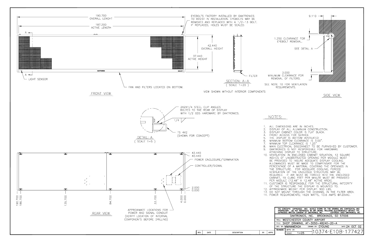 Daktronics AF-3050-20-R,A User Manual | Page 86 / 87