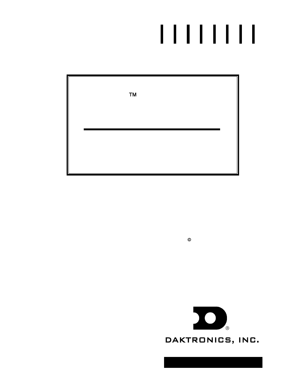 Daktronics AF-3065-34-RGB User Manual | 114 pages