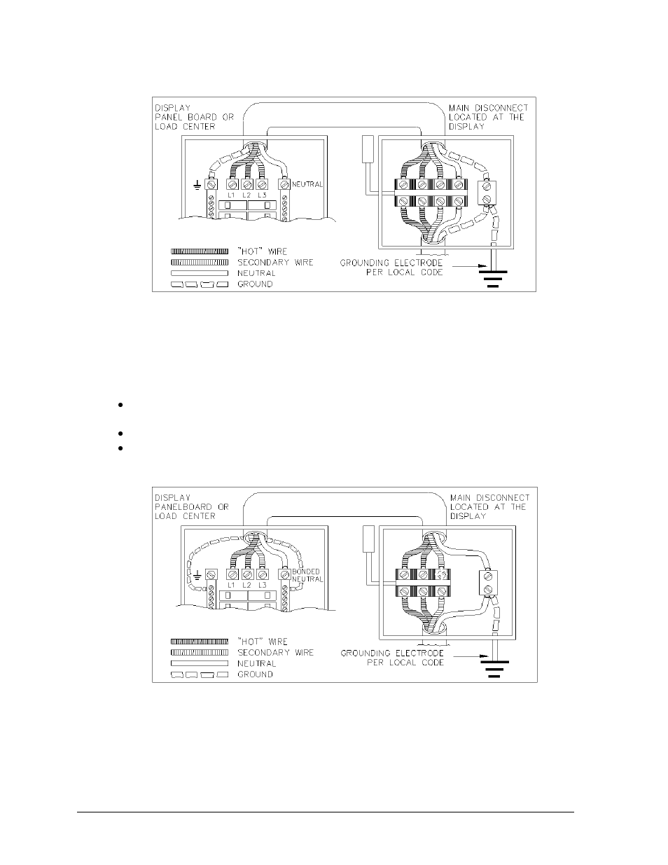 Power connection, Power connection -6 | Daktronics AF-3065-34-RGB User Manual | Page 22 / 114