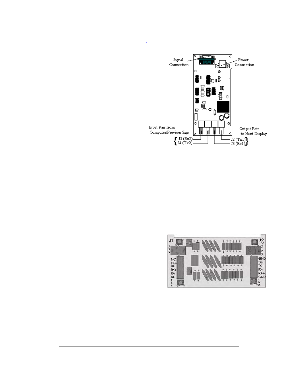 Fiber board, Rs422 surge suppressor, Fiber board -9 | Rs422 surge suppressor -9, Figure 40: fiber board -9, Figure 41: surge suppressor, rs422 -9 | Daktronics AF-3080-68-R,A User Manual | Page 51 / 107