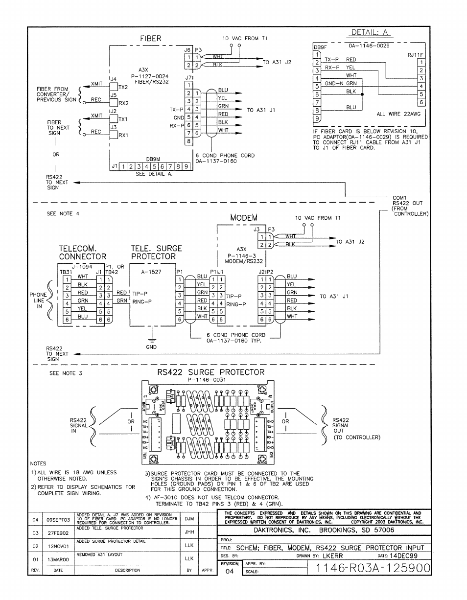 Drawing a-125900 | Daktronics AF-3080-68-R,A User Manual | Page 65 / 107