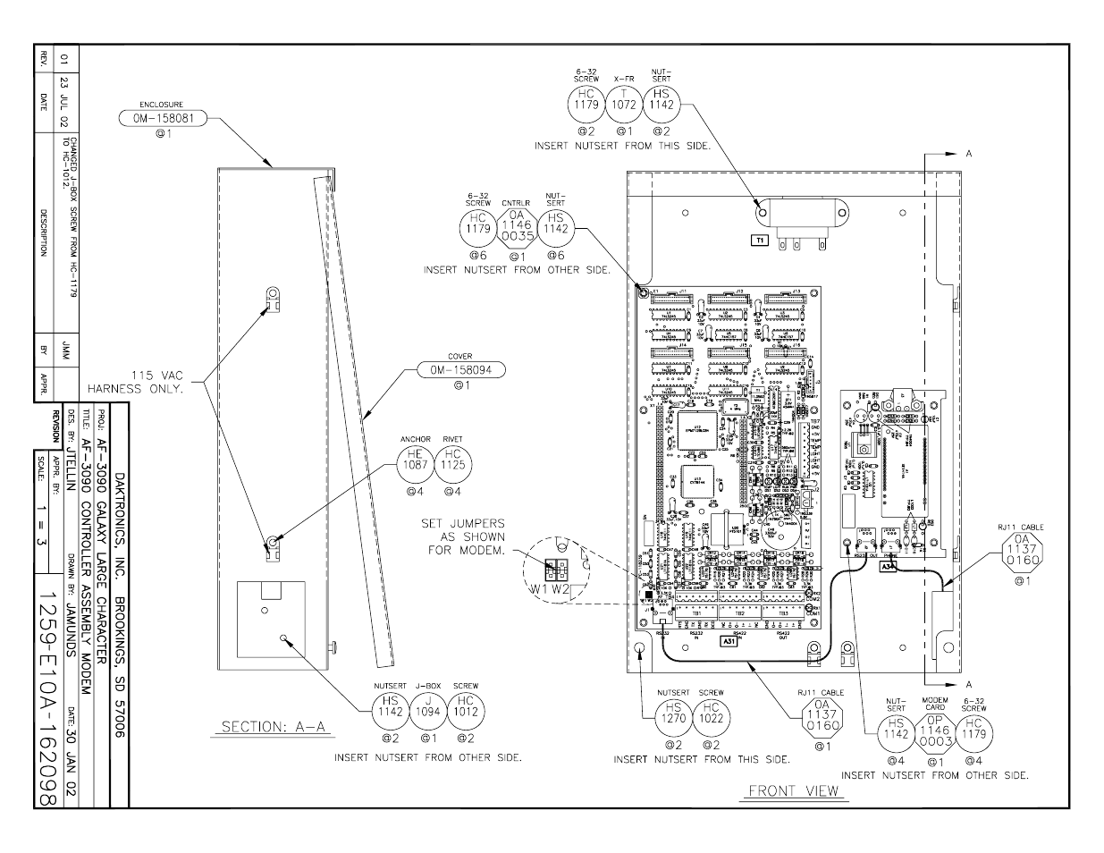 Daktronics AF-3090-89-R,A User Manual | Page 55 / 64