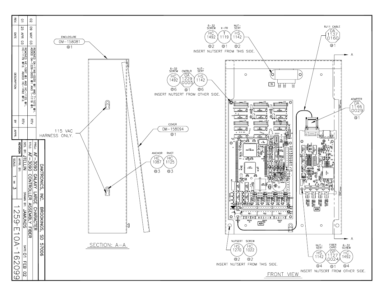 Daktronics AF-3090-89-R,A User Manual | Page 56 / 64