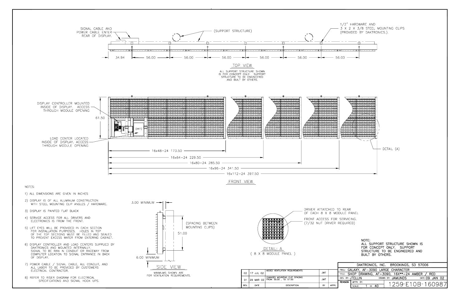 Daktronics AF-3090-89-R,A User Manual | Page 59 / 64