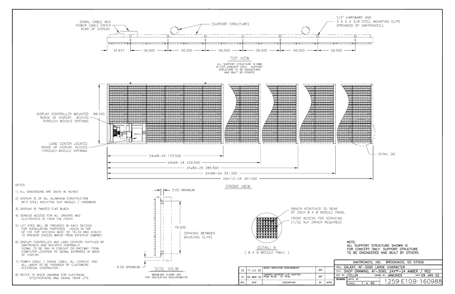 Daktronics AF-3090-89-R,A User Manual | Page 60 / 64