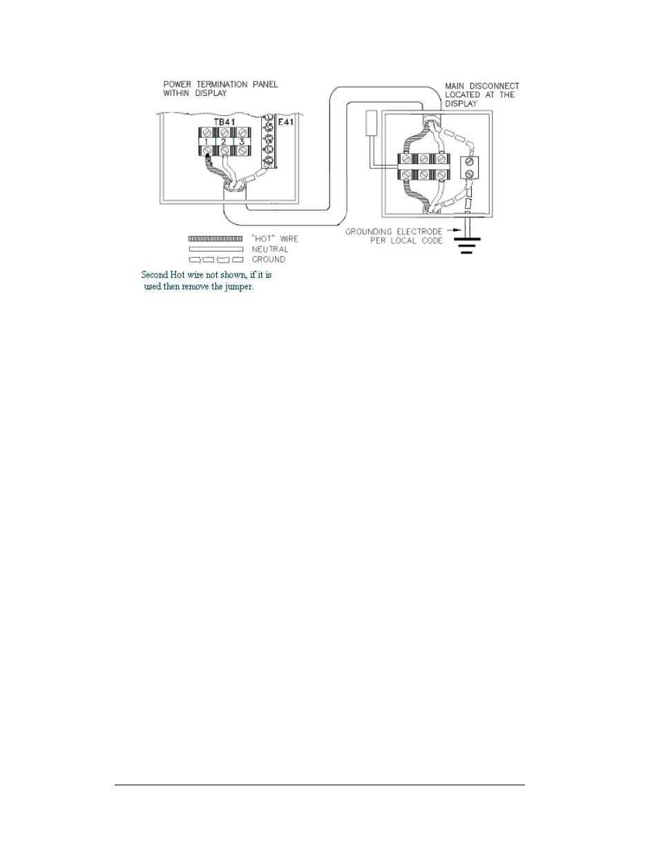 Power connection, Main disconnect, Power connection -8 | Main disconnect -8 | Daktronics AF-3112-34-R,A User Manual | Page 28 / 67