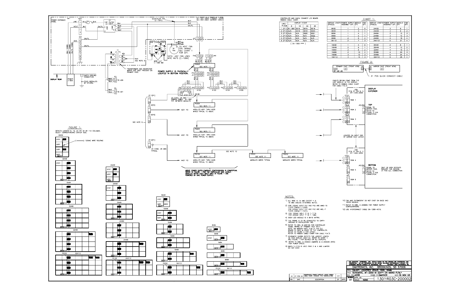 Drawing c-200002 | Daktronics AF-3112-34-R,A User Manual | Page 67 / 67