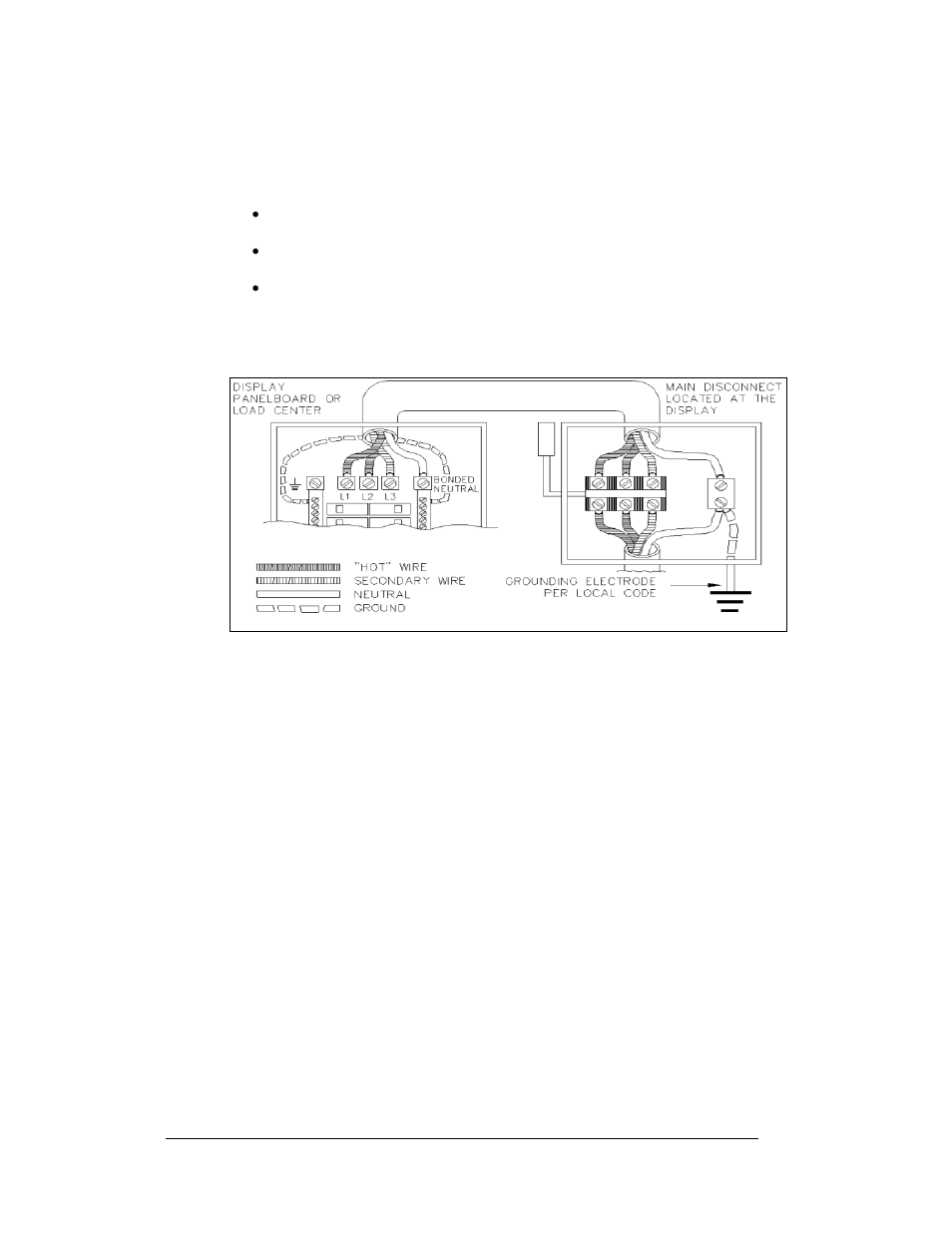 Power connection, Power connection -8 | Daktronics AF-3160-34-R,A User Manual | Page 26 / 90