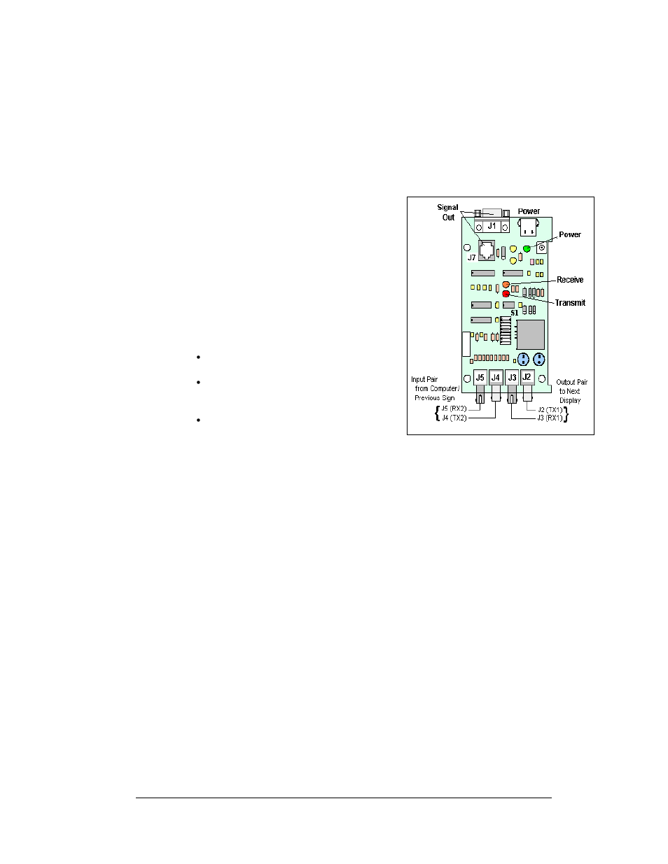 Fiber board, Rs422 surge suppressor, Fiber board -11 | Rs422 surge suppressor -11, Figure 41: fiber optic board -11 | Daktronics AF-3160-34-R,A User Manual | Page 47 / 90