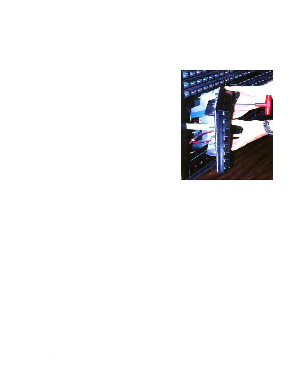 Preparing for power/signal connection, Preparing for power/signal connection -6, Figure 17: removing a module | 5 preparing for power/signal connection | Daktronics AF-3165-34-RGB User Manual | Page 26 / 97