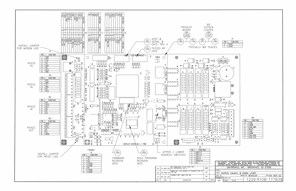 Drawing b-177838 | Daktronics AF-3165-34-RGB User Manual | Page 93 / 97