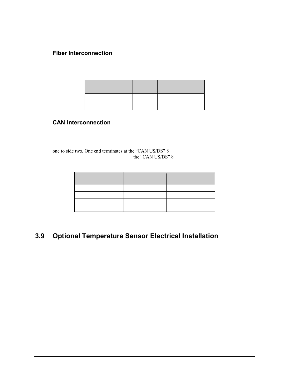 Fiber interconnection, Can interconnection | Daktronics AF-3165-34-RGB User Manual | Page 32 / 85