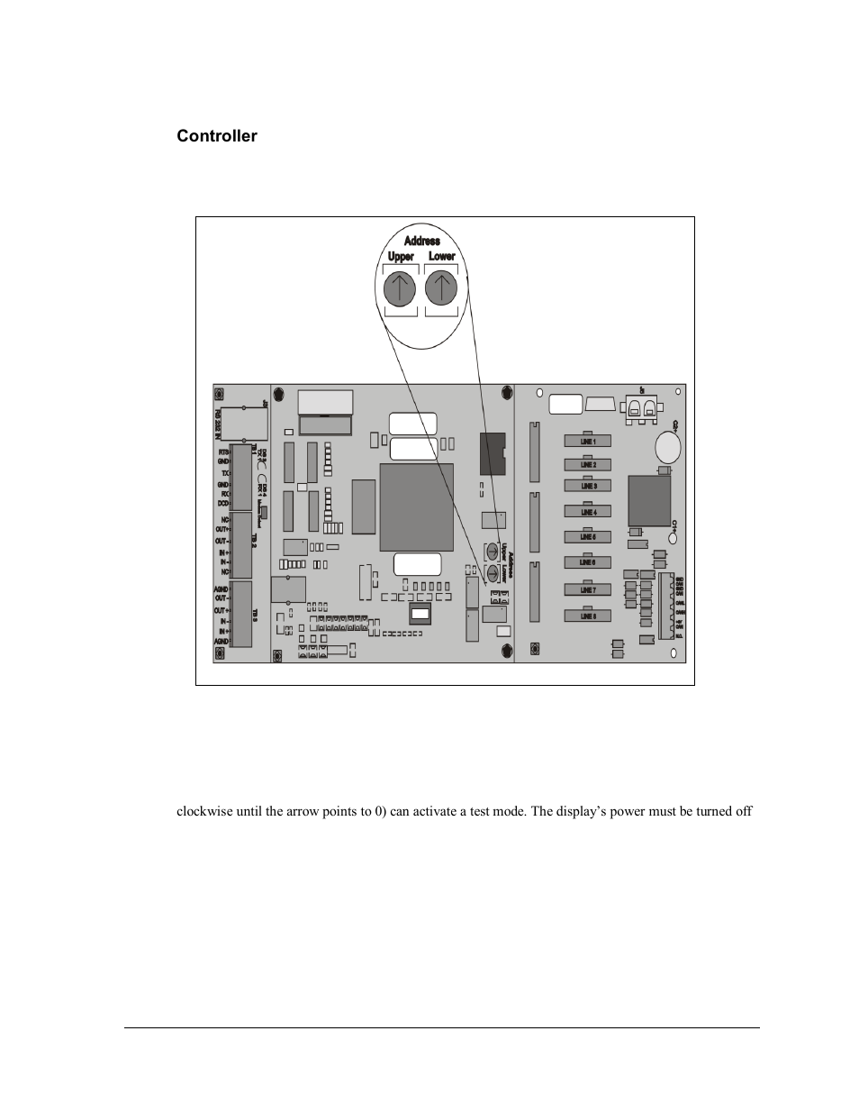 Controller, Figure 34: controller component layout | Daktronics AF-3165-34-RGB User Manual | Page 39 / 85