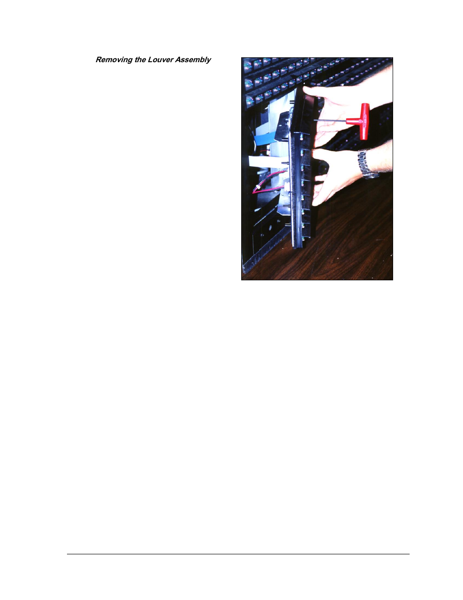 Figure 35: removing a module | Daktronics AF-3165-34-RGB User Manual | Page 43 / 85