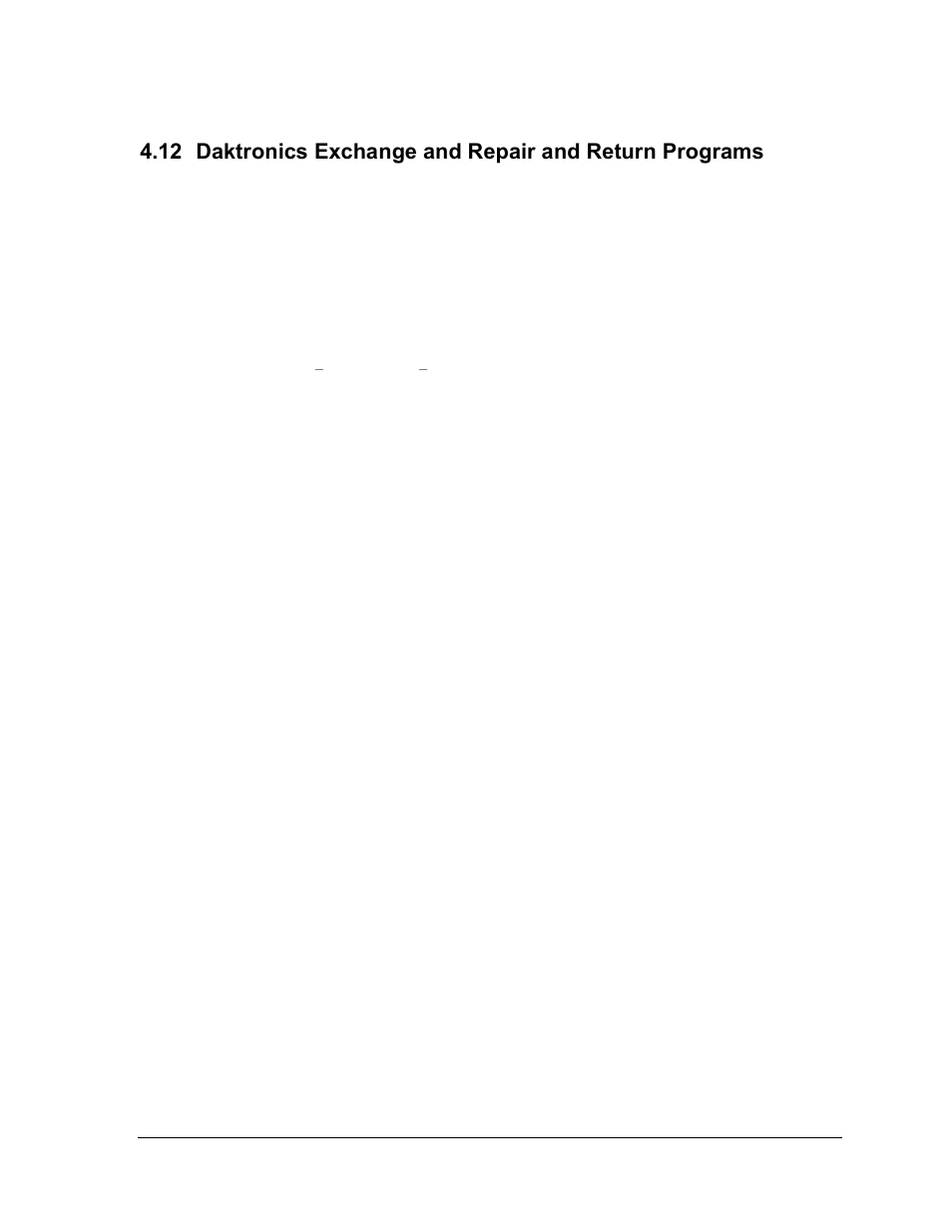 Daktronics exchange and repair and return programs | Daktronics AF-3165-34-RGB User Manual | Page 51 / 85