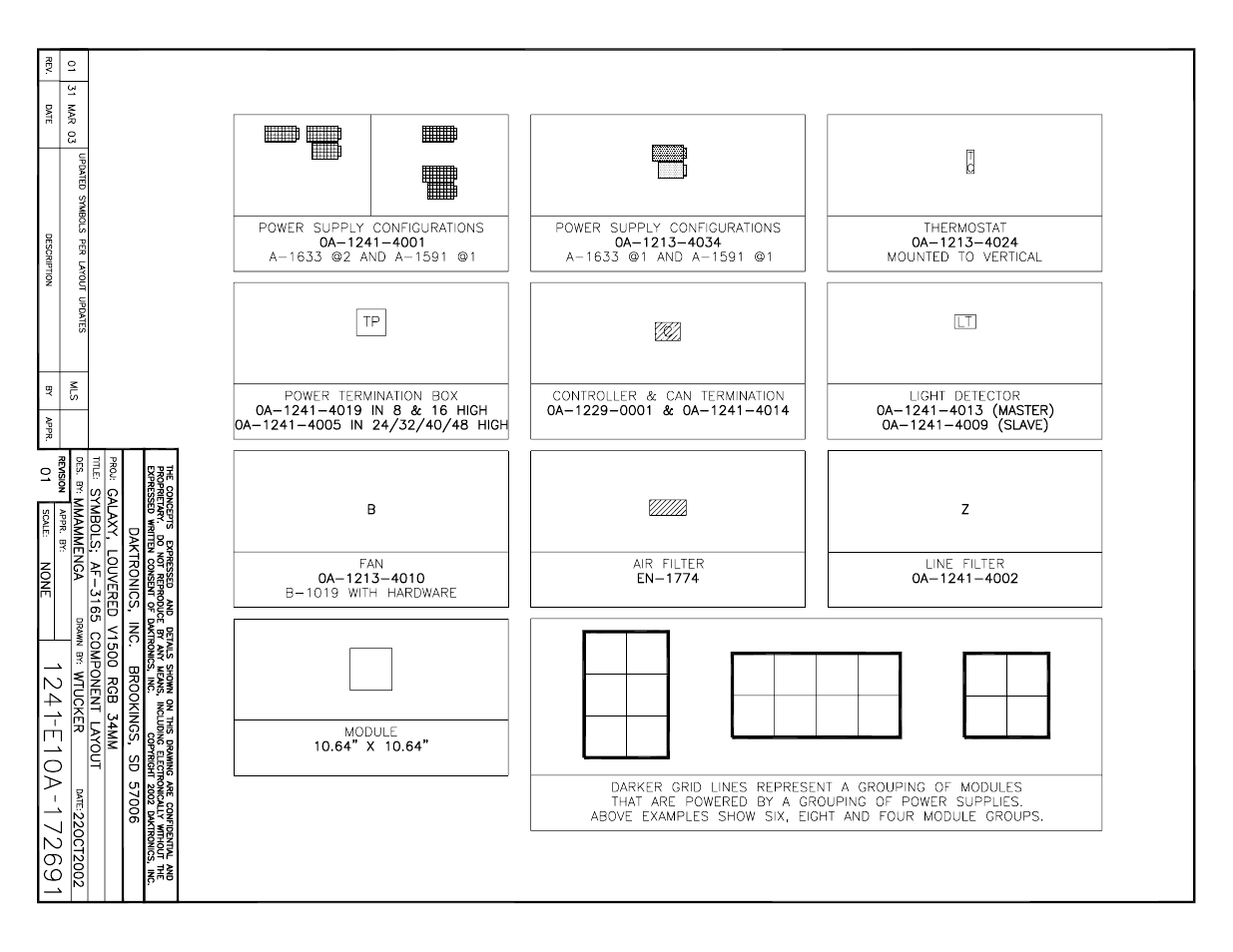 Drawing a-172691 | Daktronics AF-3165-34-RGB User Manual | Page 74 / 85