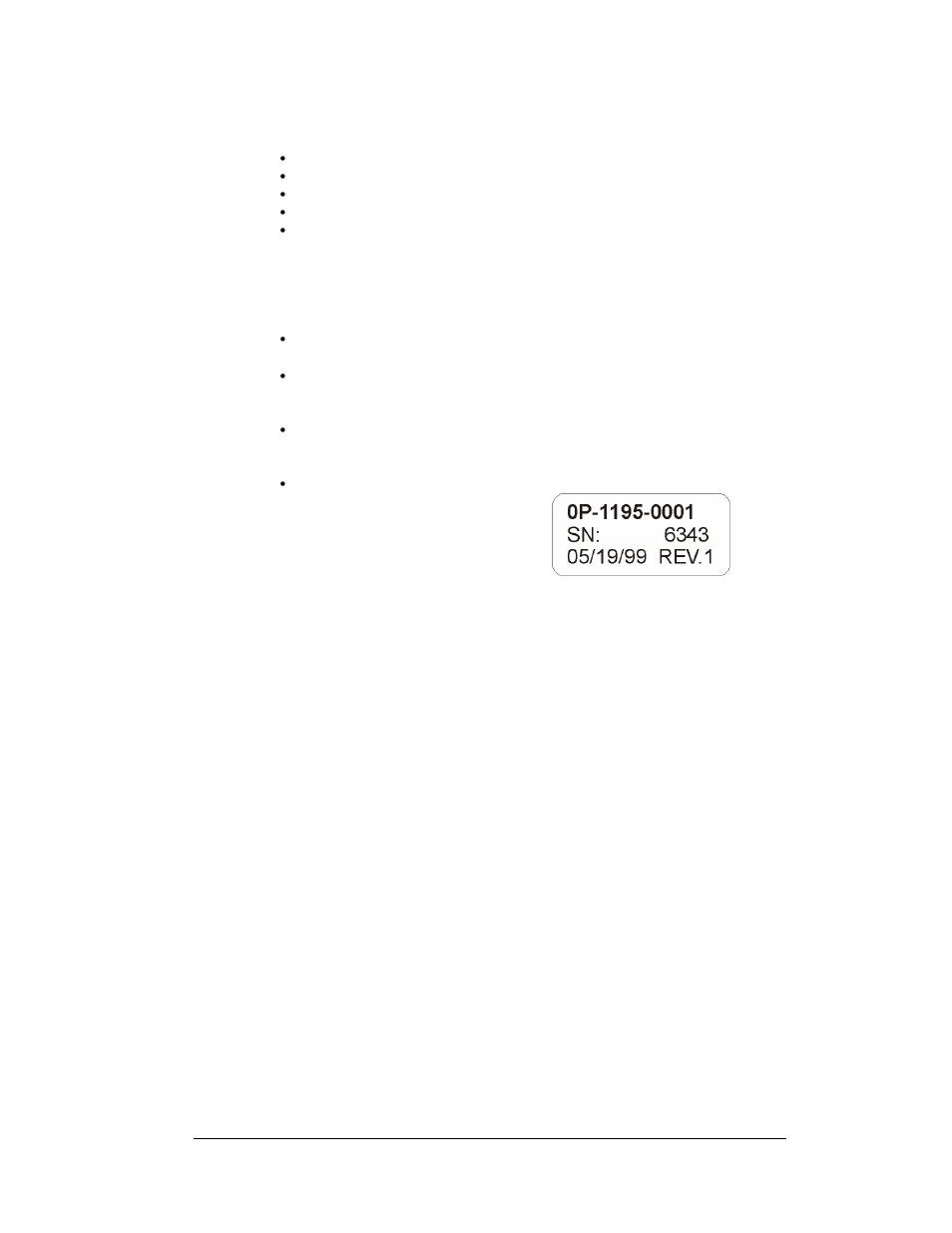 Figure 7: typical label | Daktronics AF-3180-64-R,A User Manual | Page 13 / 84