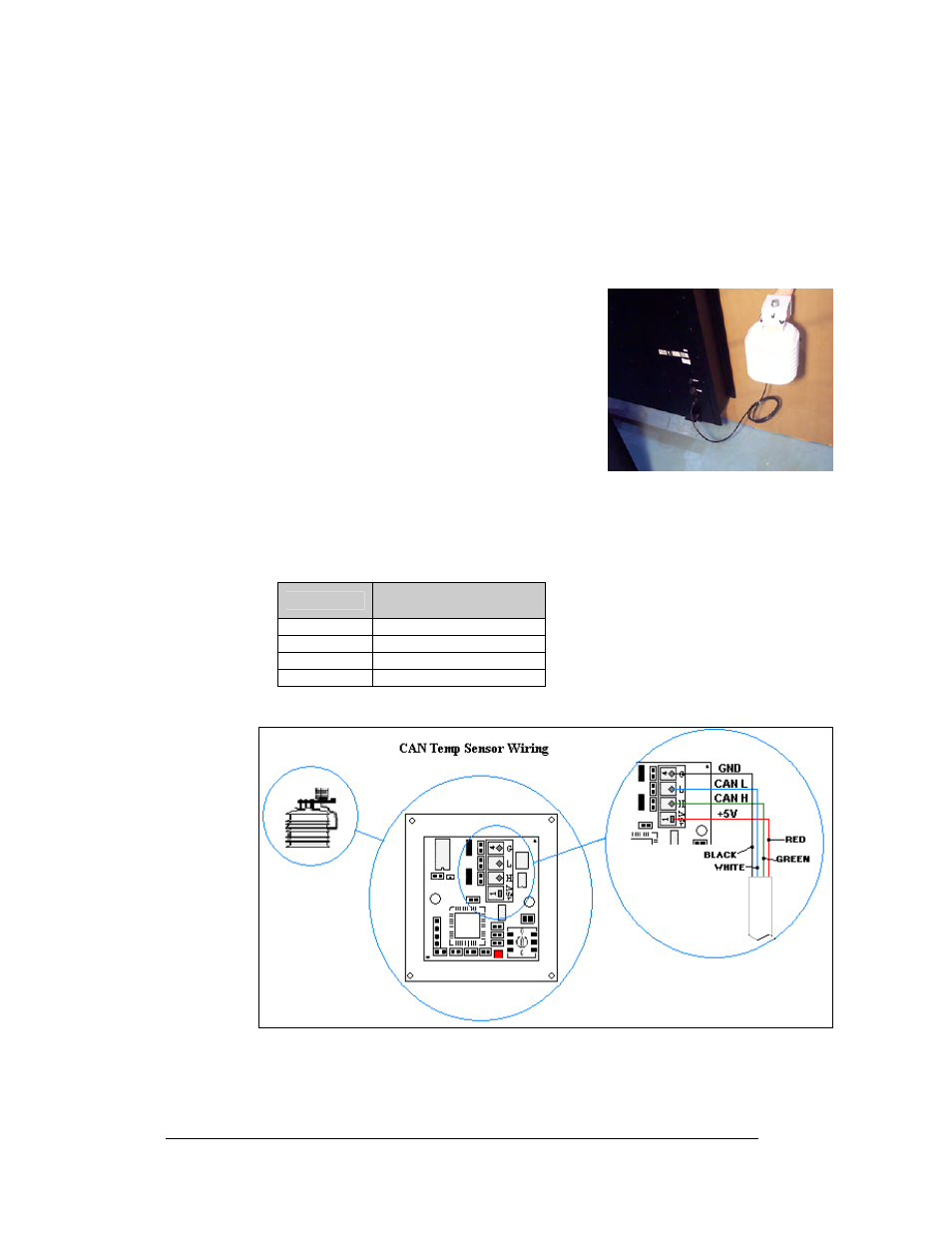 Figure 35: can temp sensor wiring | Daktronics AF-3180-64-R,A User Manual | Page 36 / 84