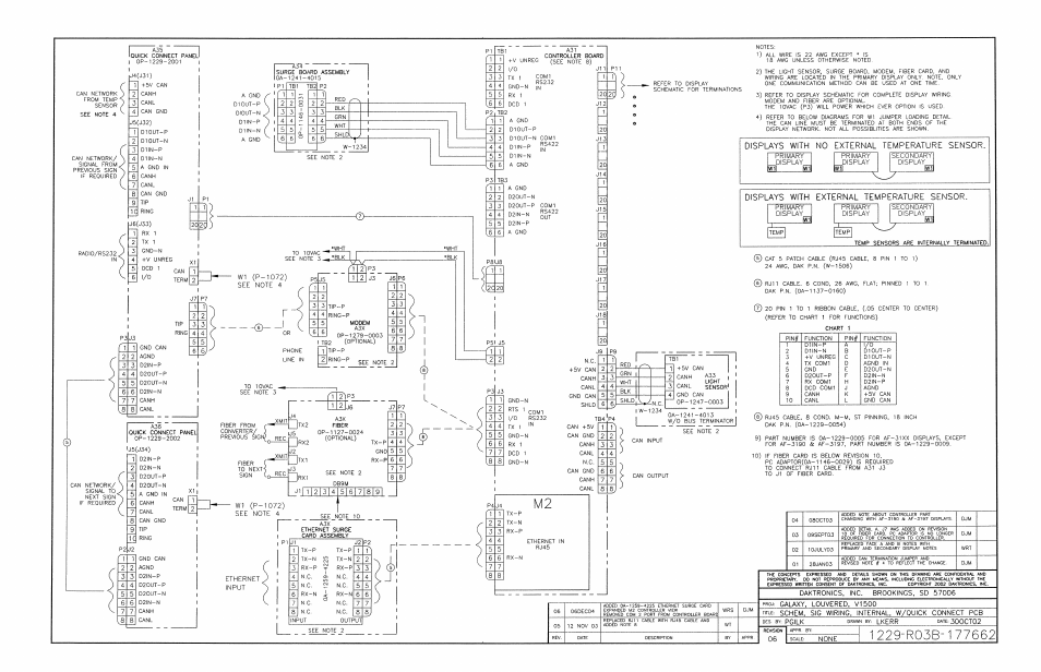 Drawing b-177662 | Daktronics AF-3180-64-R,A User Manual | Page 71 / 84