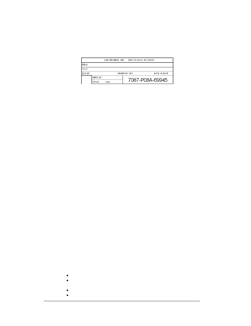 Network concepts, Network concepts -2, Figure 1: drawing label | 2 network concepts | Daktronics AF-3180-64-R,A User Manual | Page 8 / 84