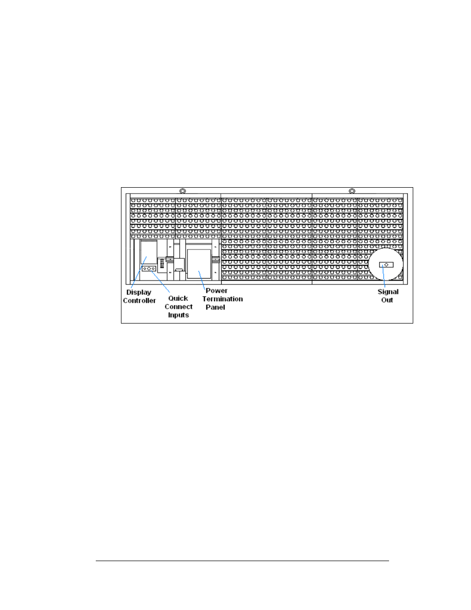 Signal termination from computer to sign, Rs232, Signal termination from computer to sign -9 | Rs232 -9, Figure 20: signal termination locations, 8 signal termination from computer to sign | Daktronics AF-3197-89-RGB User Manual | Page 31 / 97