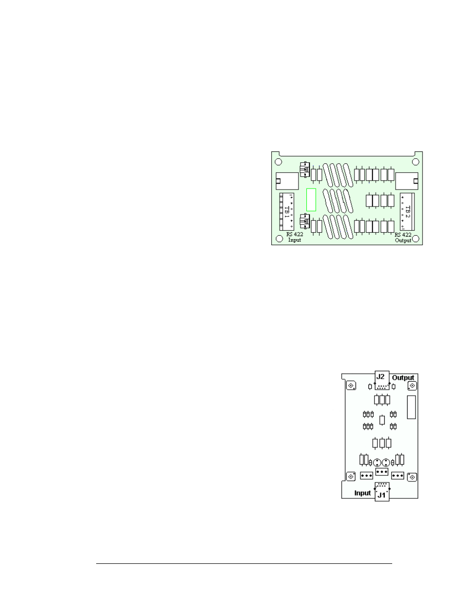 Rs422 surge suppressor, Ethernet surge card, Rs422 surge suppressor -11 | Figure 44: surge suppressor, Figure 45: ethernet surge card | Daktronics AF-3197-89-RGB User Manual | Page 55 / 97