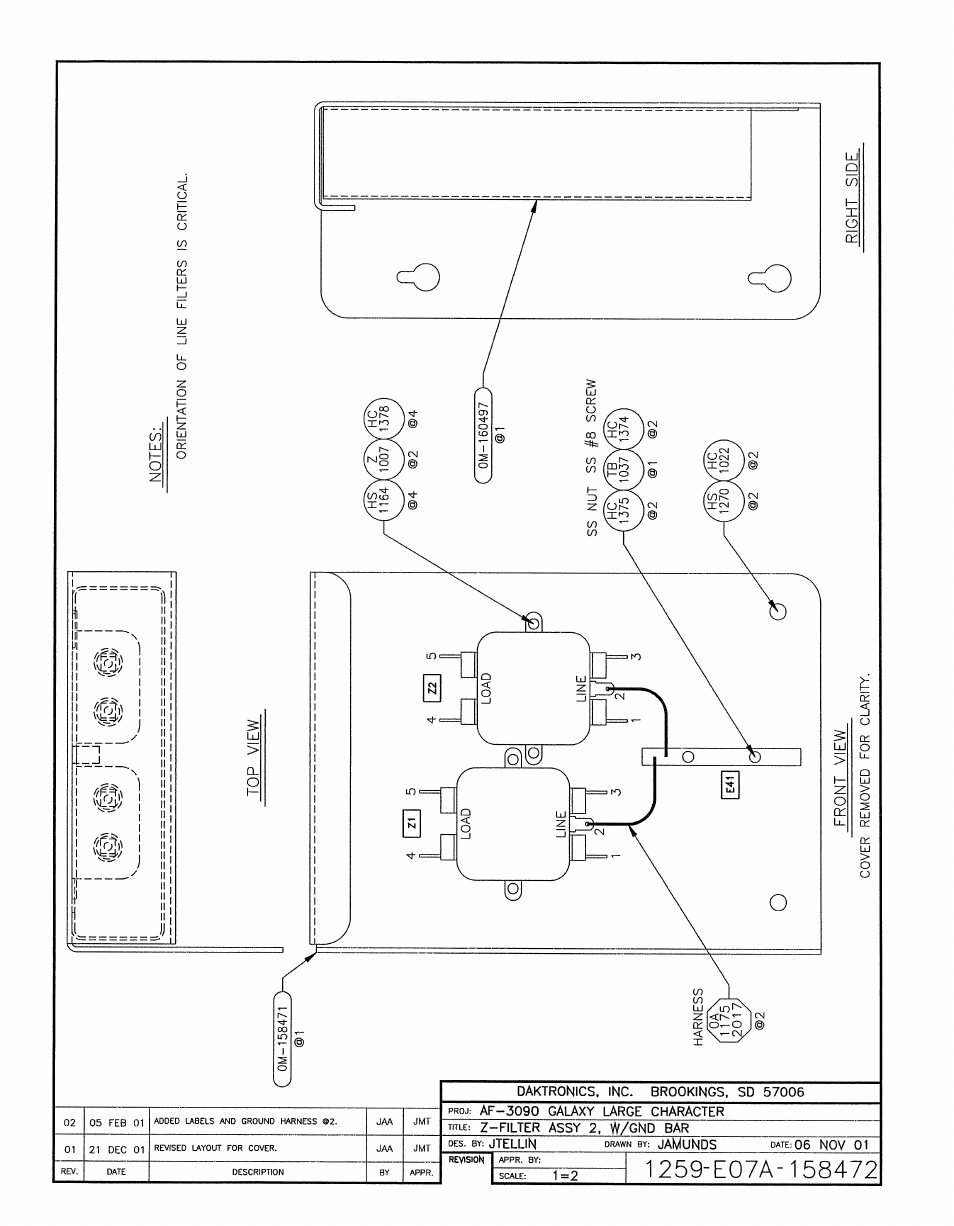Drawing a-158472 | Daktronics AF-3197-89-RGB User Manual | Page 66 / 97