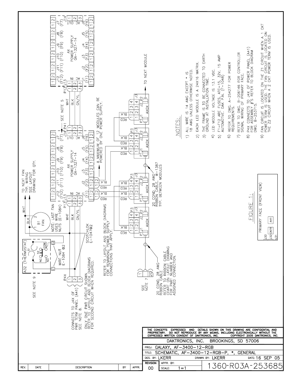 Drawing a-253685 | Daktronics AF-3400-12-RGB User Manual | Page 54 / 71