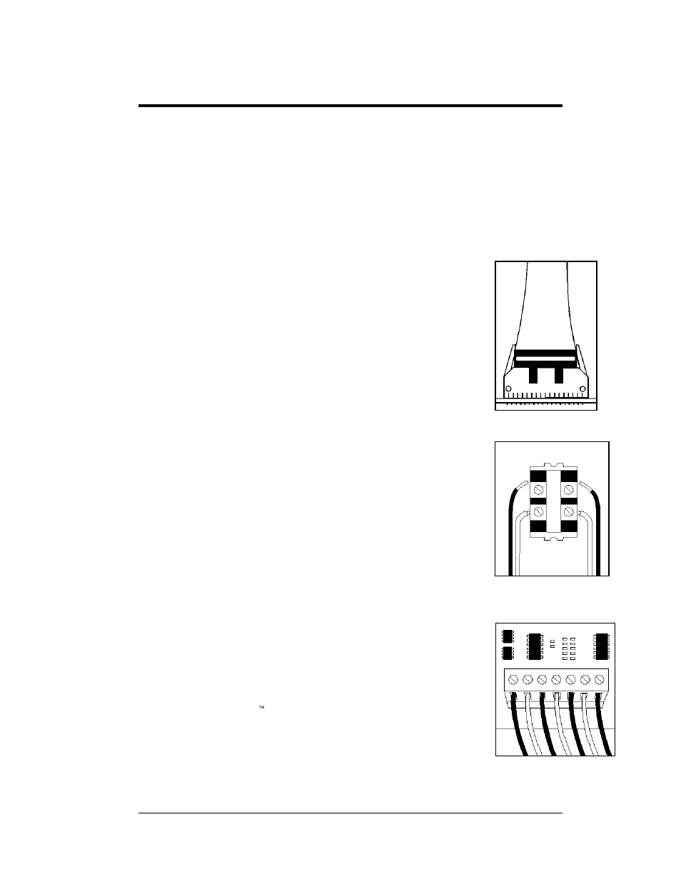 Electrical installation, Common connectors in the display, Section 3 | Electrical installation -1, Common connectors in the display -1, Figure 8: ribbon cable connector, Figure 9: termination block, Figure 10: phoenix connector, 1 common connectors in the display | Daktronics AF-3400-64-R,A User Manual | Page 19 / 73