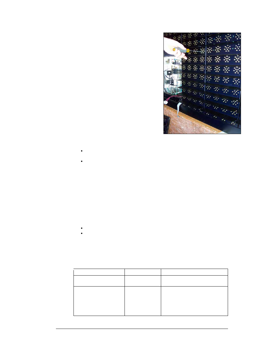 Display access, Service and diagnostics, Display access -3 | Service and diagnostics -3, Figure 19: removing a module, 4 display access, 5 service and diagnostics | Daktronics AF-3400-64-R,A User Manual | Page 31 / 73