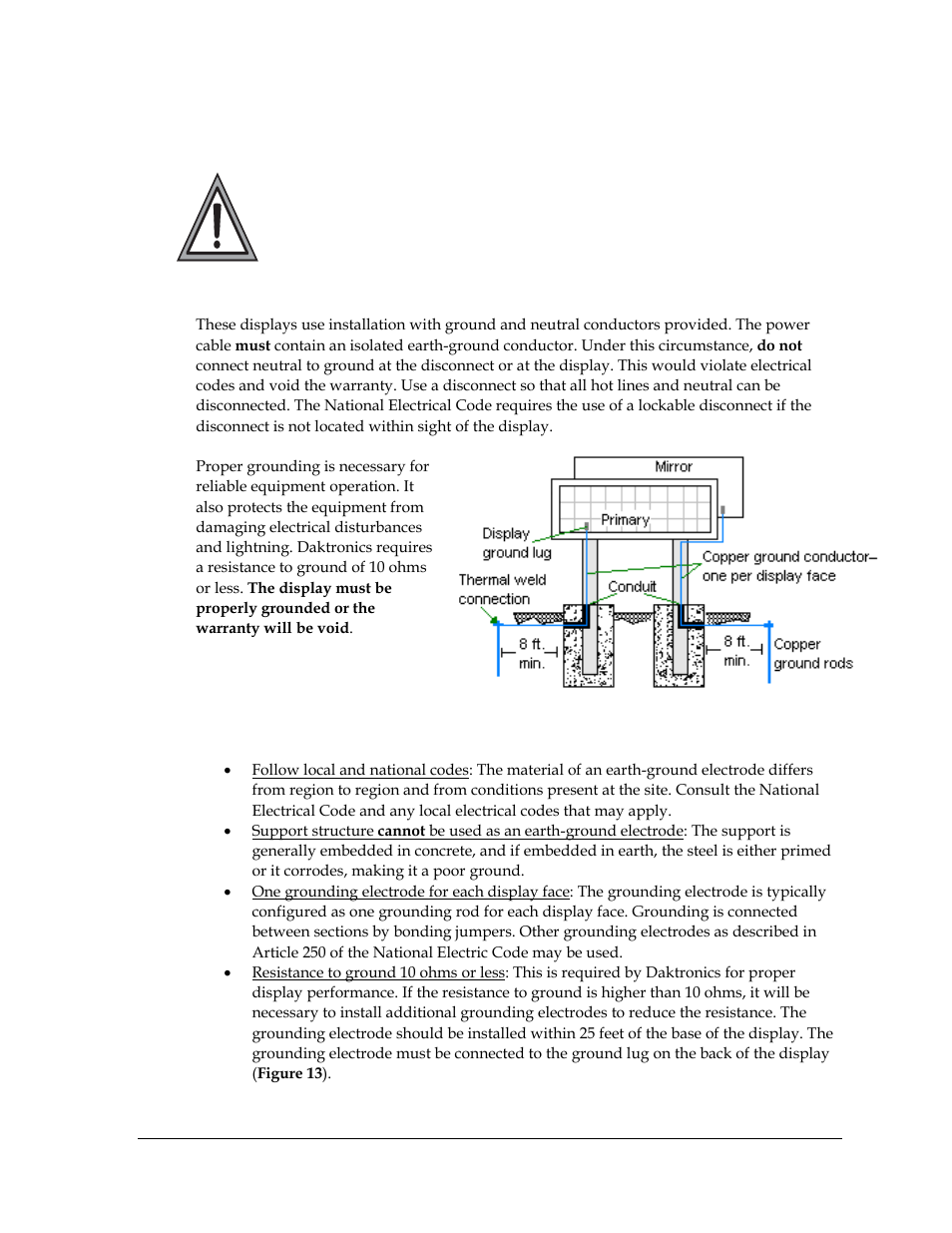4 grounding | Daktronics AF-3700-34 RGB User Manual | Page 17 / 66