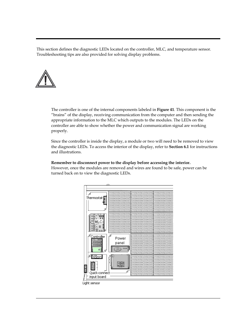 1 controller diagnostics | Daktronics AF-3700-34 RGB User Manual | Page 35 / 66