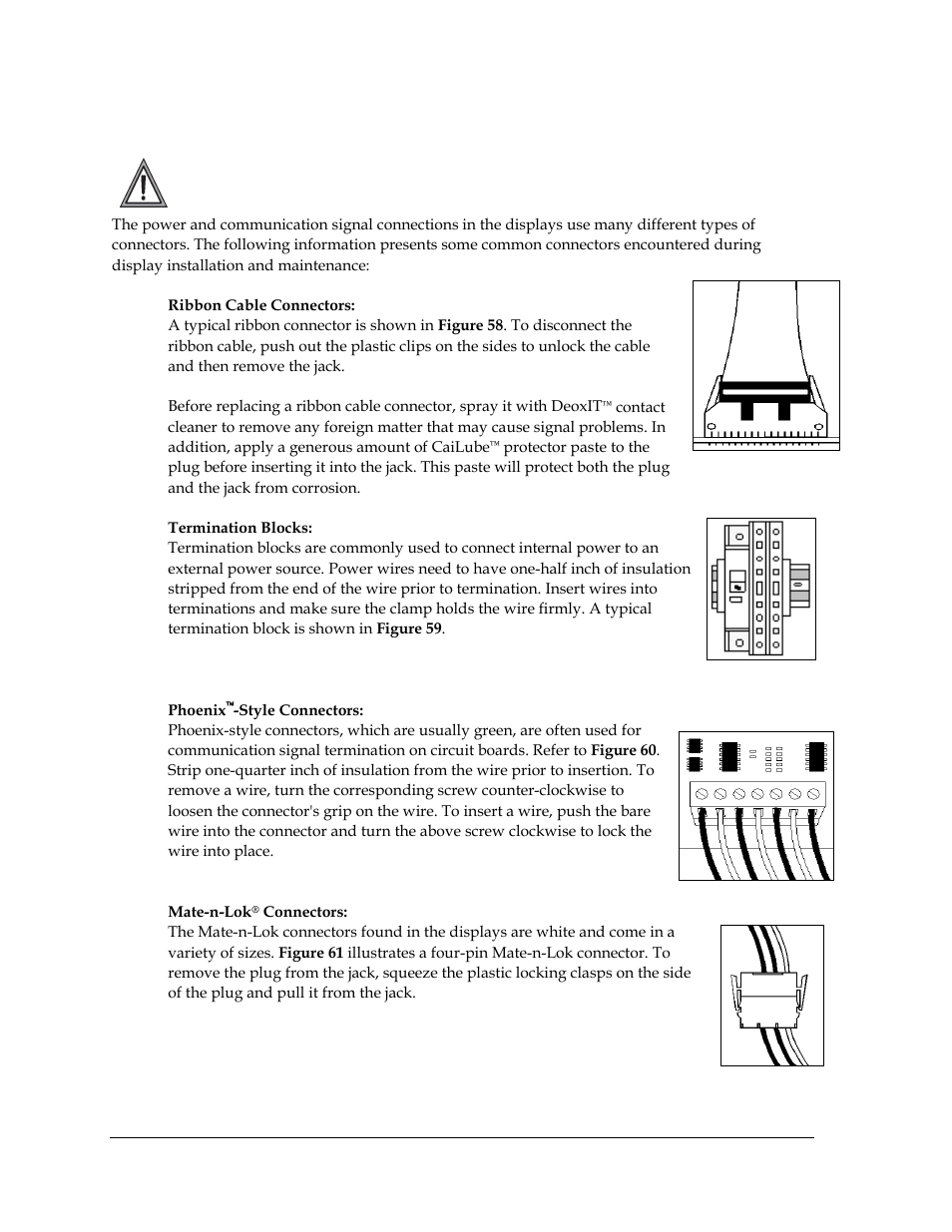 Common power and signal connectors | Daktronics AF-3700-34 RGB User Manual | Page 56 / 66