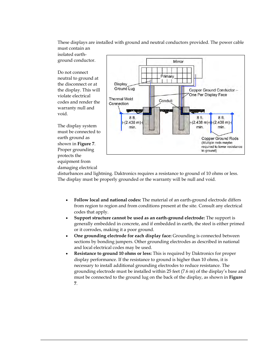 Important points about grounding | Daktronics GPR-12EV-RGB User Manual | Page 13 / 74