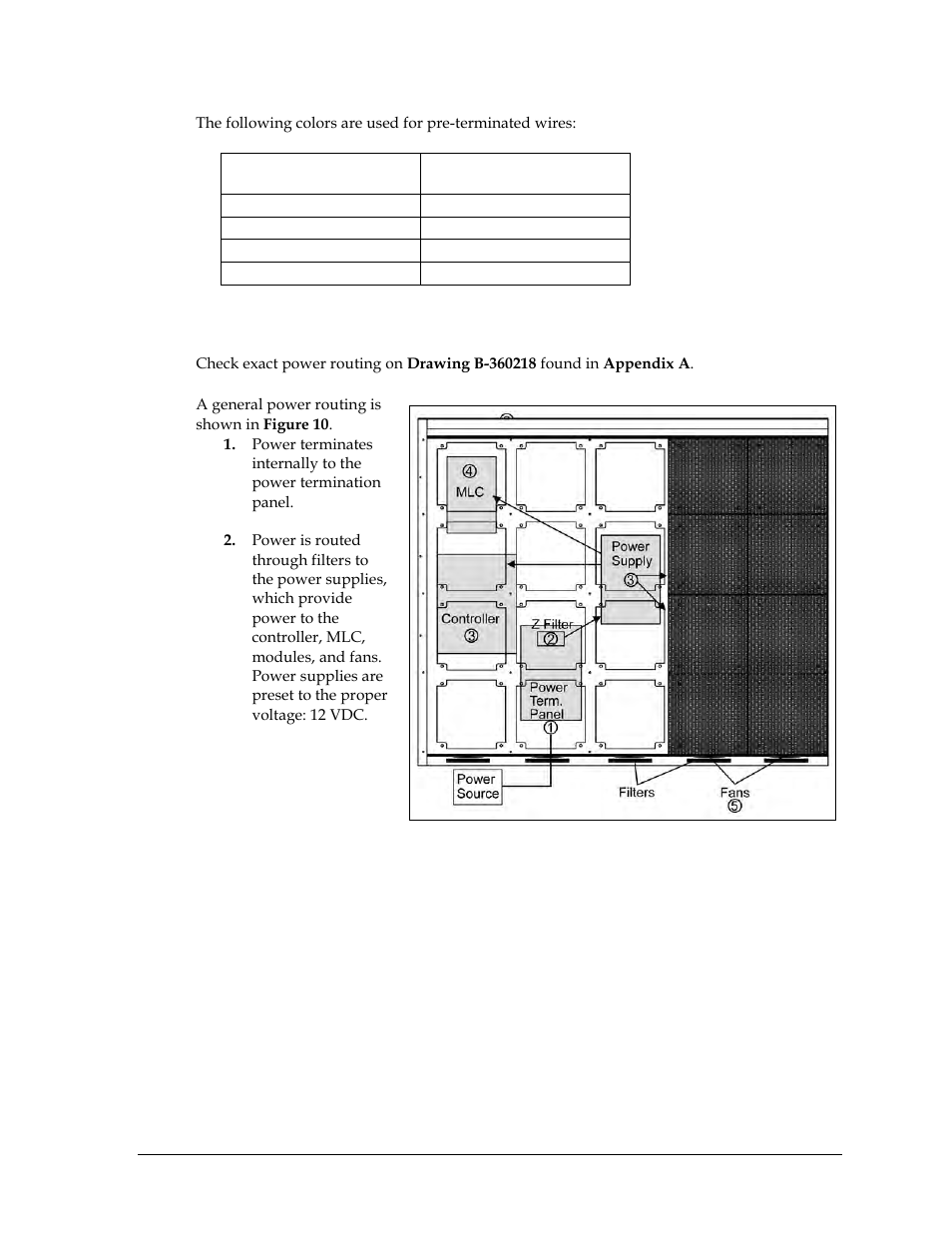 6 power routing in the display, Power routing in the display | Daktronics GPR-12EV-RGB User Manual | Page 15 / 74