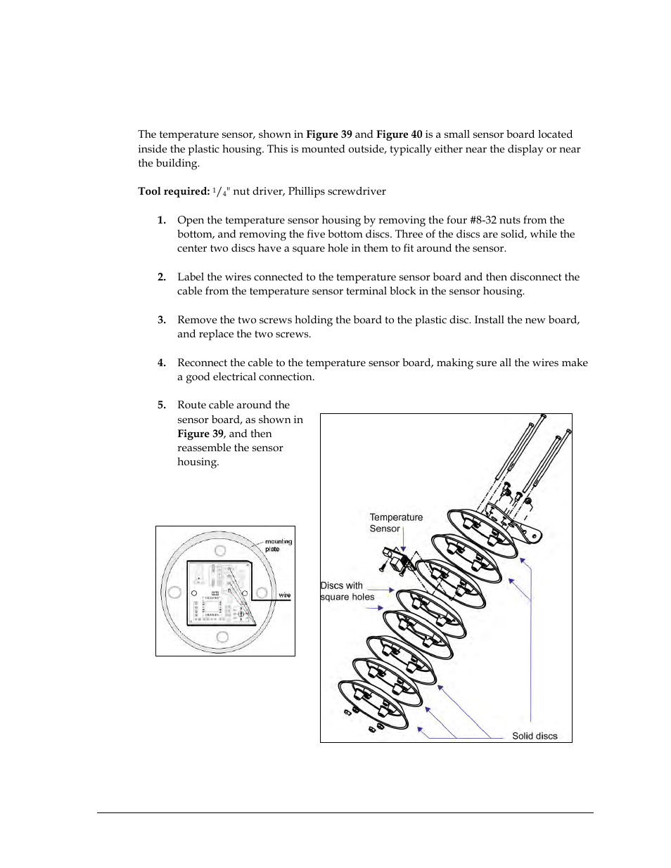 Temperature sensor replacement, 3 temperature sensor replacement | Daktronics GPR-12EV-RGB User Manual | Page 45 / 70