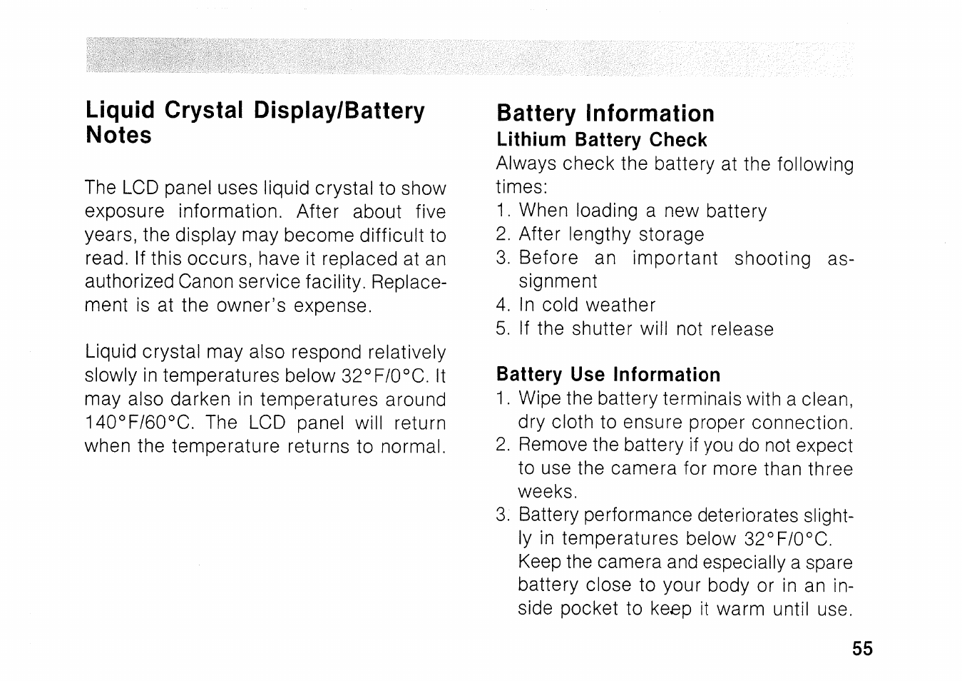 Checking the exposyre | Canon EOS 1000 F User Manual | Page 55 / 102