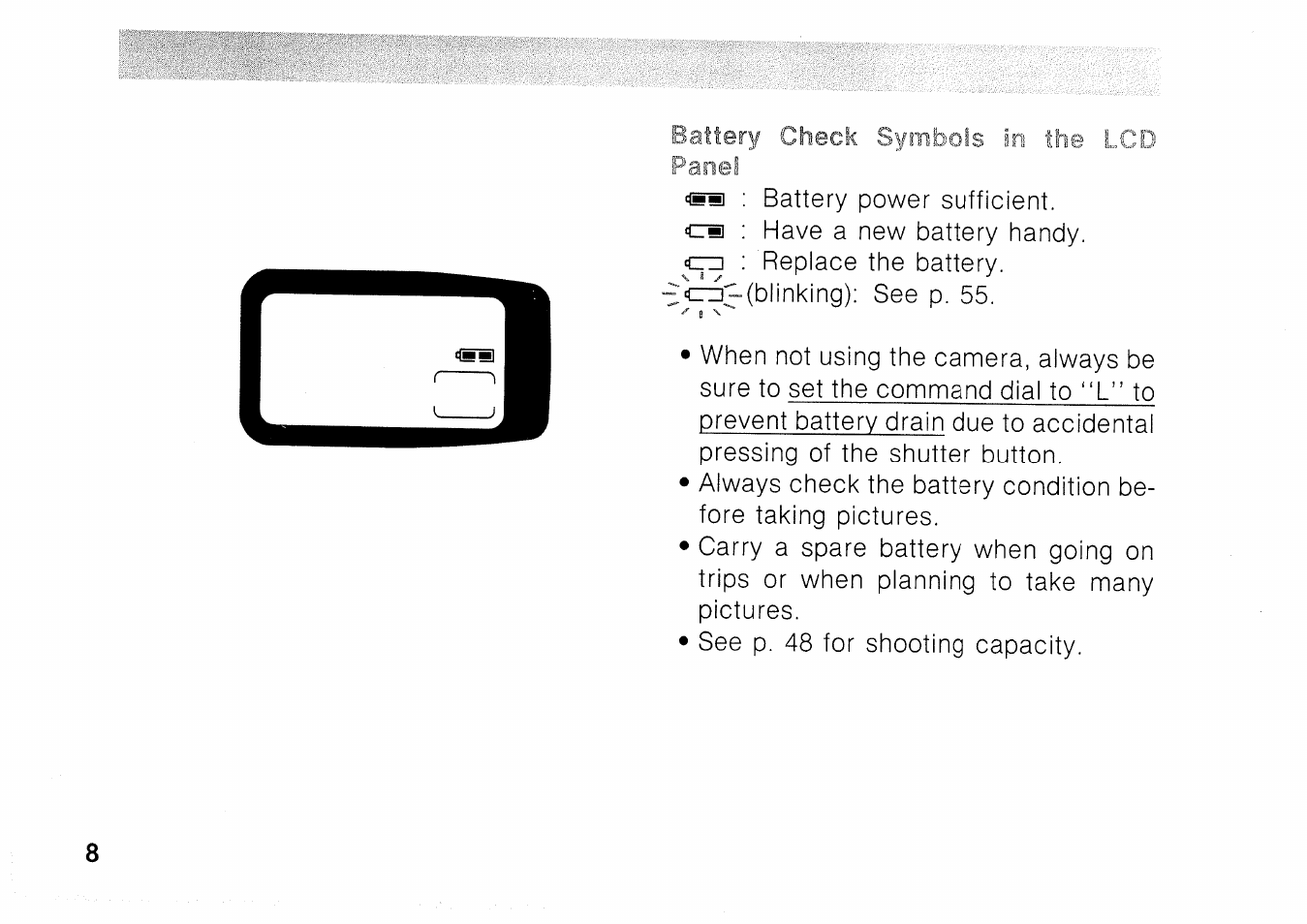 Canon EOS 1000 F User Manual | Page 8 / 102