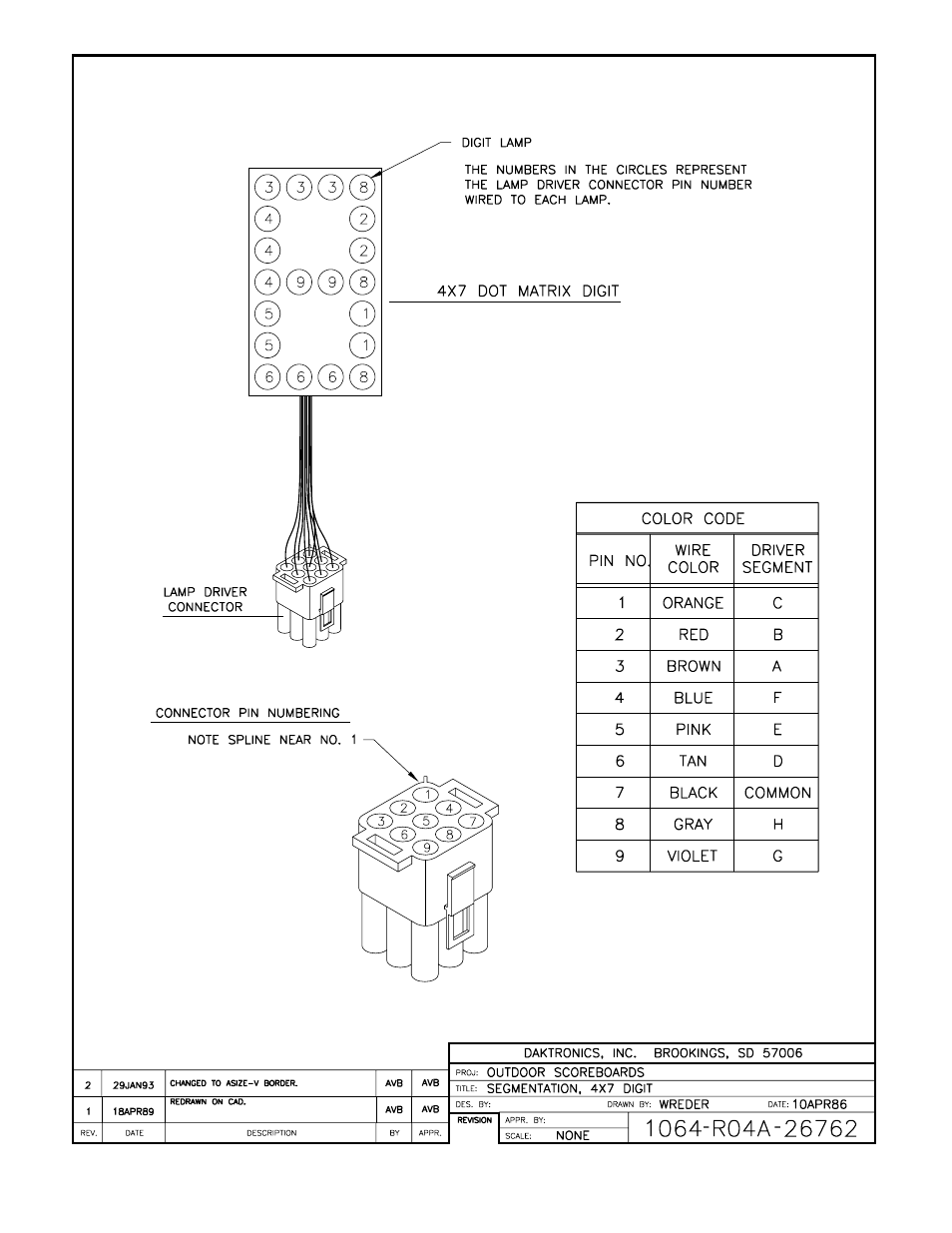 Drawing a-26872, Drawing a-26762 | Daktronics H-813S User Manual | Page 23 / 35