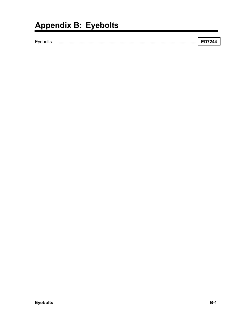 Appendix b: eyebolts | Daktronics BA-1518 User Manual | Page 149 / 152